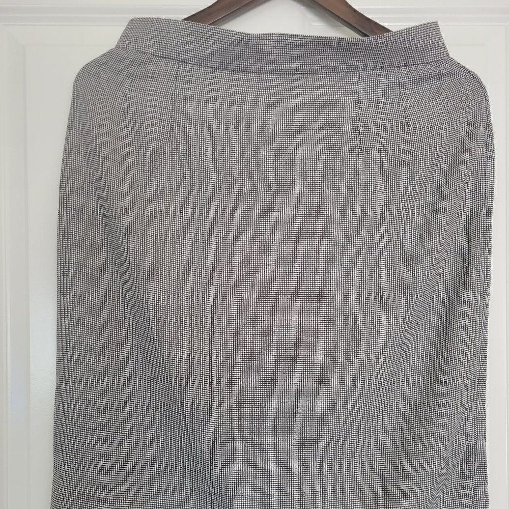 Escada Margaretha Ley Wool Silk Pattern Skirt Size 38